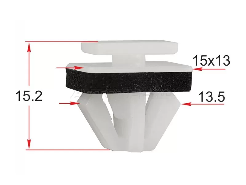Клипса молдинга кузова HYUNDAI /KIA (1 шт.) (SAT: ST-M12348)