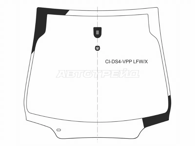 Стекло лобовое Citroen DS4 12-16 (XYG: CI-DS4-VPP LFW/X)