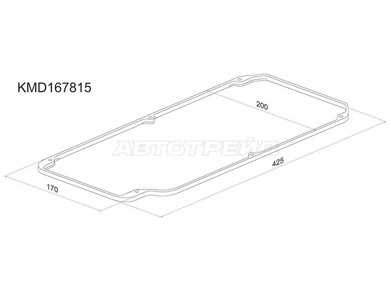 Прокладка клапанной крышки MMC 4G92 /4G93 SOHC 91- CB4 /5W, E52 /72A, N11 /21W (SAT: KMD167815)