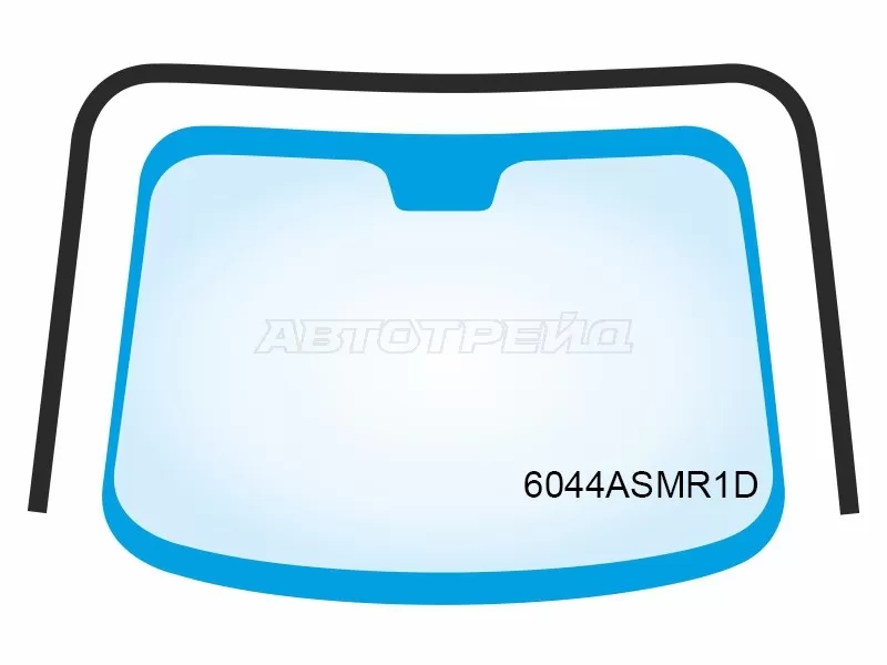 Молдинг лобового стекла (П-образный / Панорманая крыша) Nissan Qashqai 06-13  / Dualis 07-14  / Qashqai+2 08-14 (ALP: 6044ASMR1D)