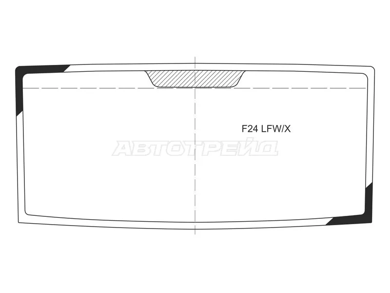 Стекло лобовое Nissan Atlas F 07-21 (XYG: F24 LFW/X)