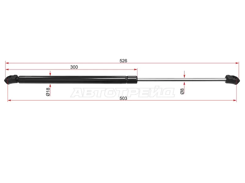 Амортизатор крышки багажника Honda Civic 00-06  / Mercedes-Benz C-Class 00-08  / Honda Partner 96-06 (SAT: ST-74820-S6D-E02)