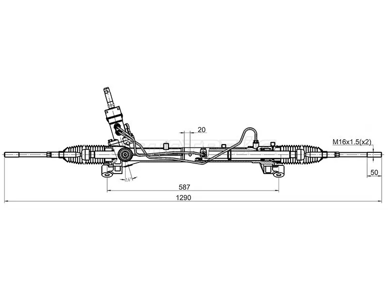 Рейка рулевая FORD FOCUS II 05-11 /C-MAX 03-10 (ЭГУР) LHD (SAT: ST-1 768 605)