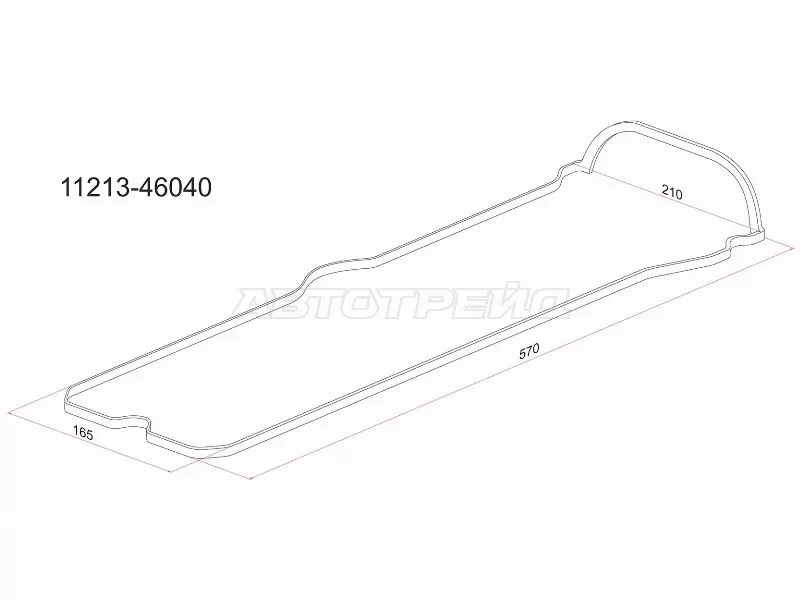 Прокладка клапанной крышки TY 1JZ /2JZ-FSE, 00- Mark 110 /Brevis /Progres /Verossa (SAT: K11213-46040)