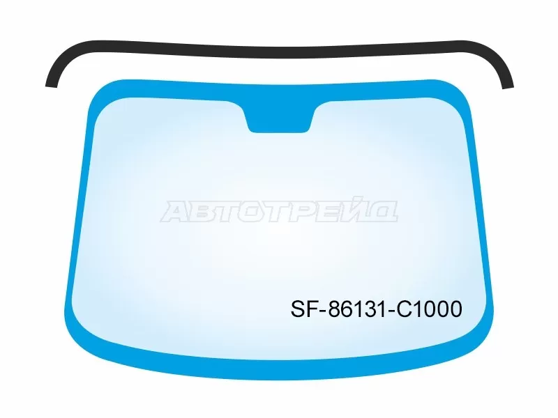Молдинг лобового стекла (Сверху) Hyundai Sonata 04-19 (SAT: SF-86131-C1000)