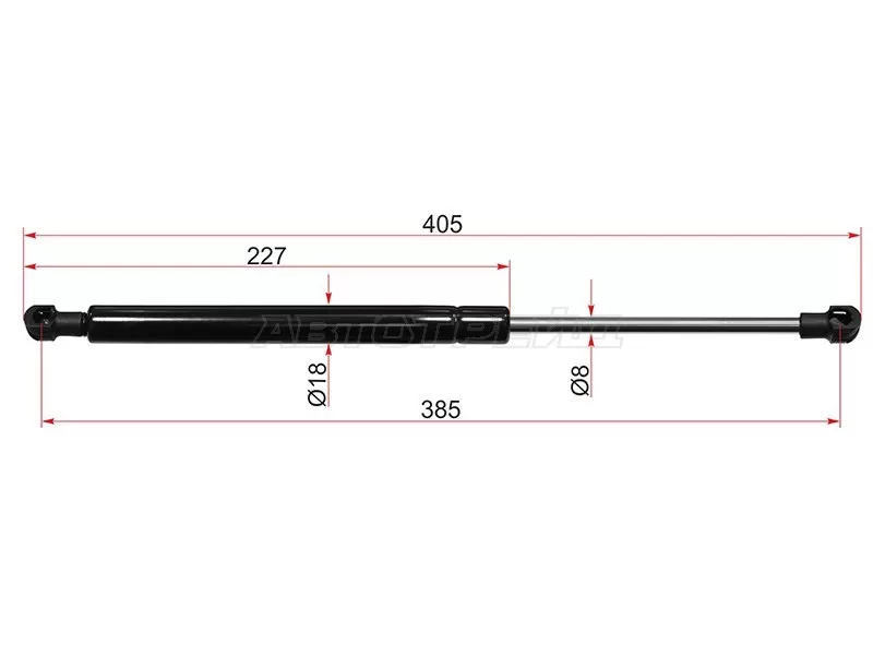 Амортизатор крышки багажника Audi A4 08-19  / S4 08-16 (SAT: ST-8K5827919)