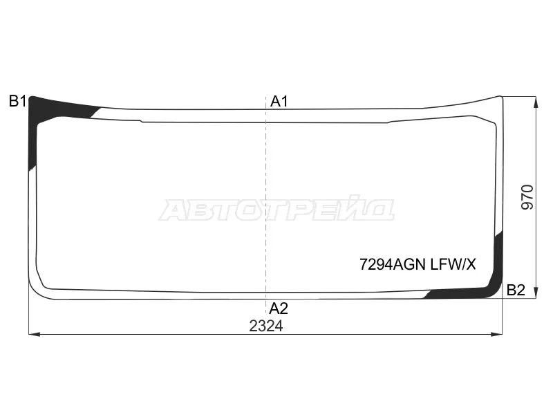 Стекло лобовое Renault T-SERIES 13- (XYG: 7294AGN LFW/X)