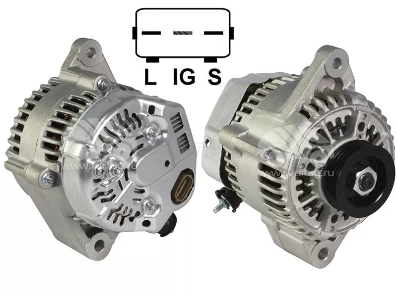 Генератор TOYOTA LAND CRUISER PRADO 5VZFE 95-02 /HILUX SURF VZN18# 5VZFE  95-02 12V 80A (SAT: ST-27060-62160)