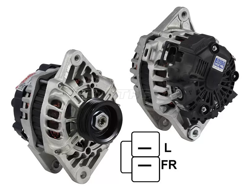 Генератор HYUNDAI SOLARIS /i20 /i30 /ix20 /KIA CERATO /SOUL /RIO 1.6 11- G4FC 12V 90A (SAT: ST-37300-2B400N)