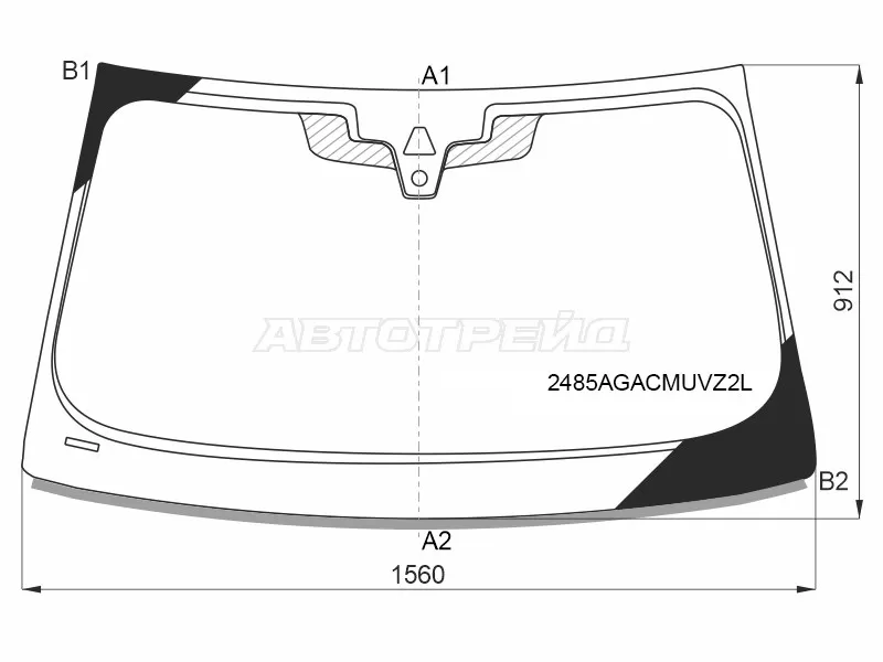 Стекло лобовое (Камера / Датчик дождя / Проекция / Молдинг) BMW 5-Series 20-  / M5 20- (FUYAO: 2485AGACMUVZ2L)