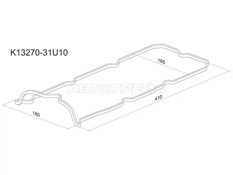 Прокладка клапанной крышки NS VQ20 /VQ25 /VQ30DE 94-98, RR (SAT: K13270-31U10)