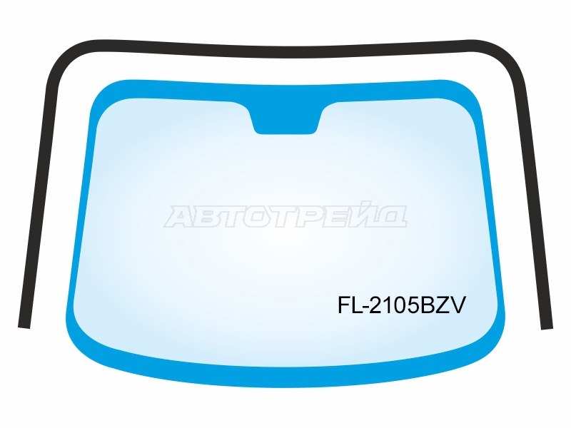 Молдинг лобового стекла (П-образный) Suzuki Escudo 97-05  / Grand Vitara 97-05  / Chevrolet Tracker 97-05  / Mazda Proceed Levante 98-99  / Suzuki Grand Escudo 00-05 (FLEXLINE: FL-2105BZV)
