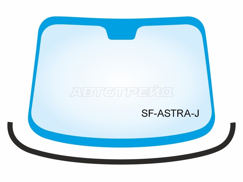 Молдинг лобового стекла (Снизу) Opel Astra 09-15 (SAT: SF-ASTRA-J)