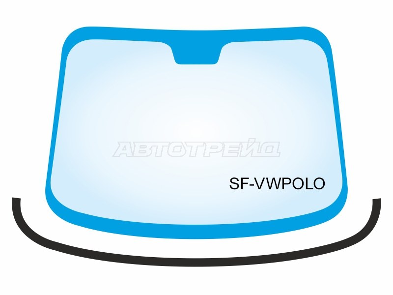 Молдинг лобового стекла (Снизу) Volkswagen Polo 09-20 (SAT: SF-VWPOLO)