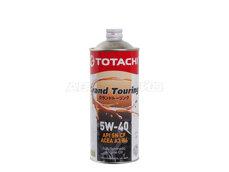 Масло моторное синтетическое TOTACHI Grand Touring 5W-40 SN /CF, A3 /B4 1л (TOTACHI: 11901)