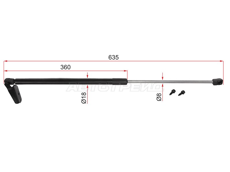 Амортизатор крышки багажника Nissan Note 12-20 (SAT: ST-90450-3VA0A)
