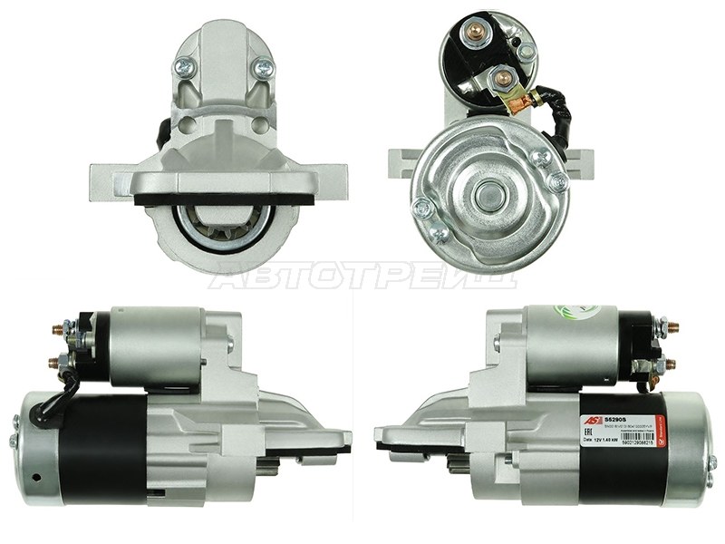 Стартер Ford Focus 04-15  / Mondeo 07-15  / Transit 06-14  / Volvo S60 10-13  / XC60 08-17  / Ford C-MAX 03-10  / Galaxy 06-15  / Maverick 04-07  / S-MAX 06-15  / Mazda Tribute 03-07  / Volvo C30 06-13  / S40 04-12  / S80 06-16  / V50 03-12 (1,2 kW / Z=11) (AS-PL: S5290S)