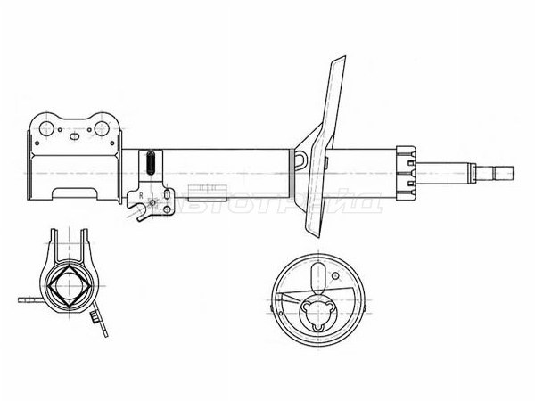 Стойка передняя TOYOTA RAV4 00-05 RH (SAT: ST-48510-49515)