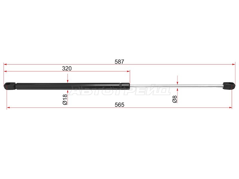Амортизатор крышки багажника BMW X1 09-15 (SAT: ST-51242990136)