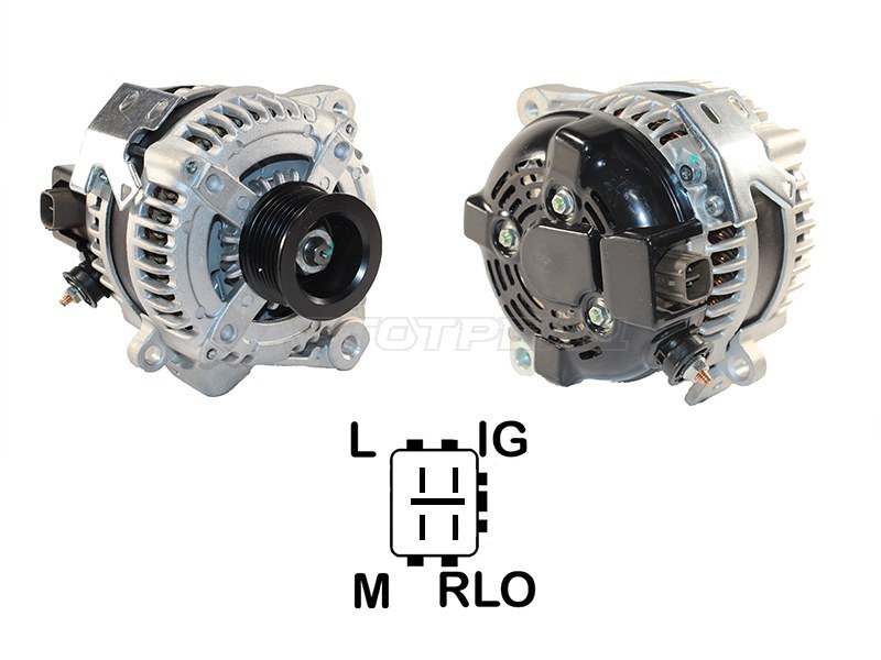 Генератор TOYOTA RAV 4 ACA30 /HARRIER ACU3# /KLUGER ACU2# /NOAX /VOXY AZR60 /IPSUM ACM2# 2AZ 14V 100A (SAT: ST-27060-28330)