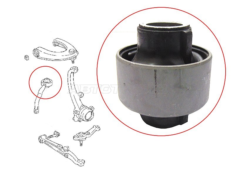 Сайлентблок (вертикальный) продольногорычага TOYOTA ALTEZZA /CHASER /CRESTA /CROWN /MARK /BLIT /PROGRE (SAT: ST-48655-22030)