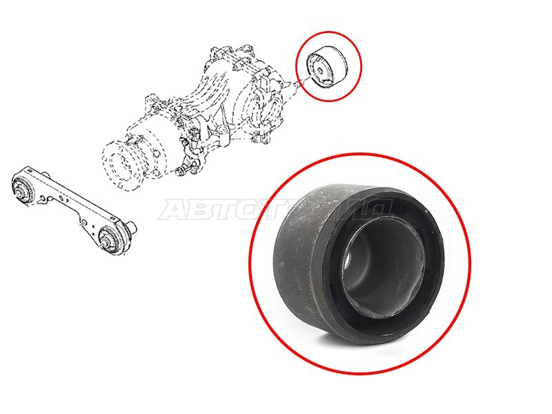 Сайлентблок заднего дифференциала RENAULT DUSTER 10- (SAT: ST-8200828306)