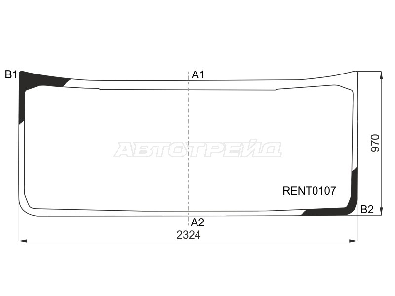 Стекло лобовое Renault T-Series 13- (KMK: RENT0107)