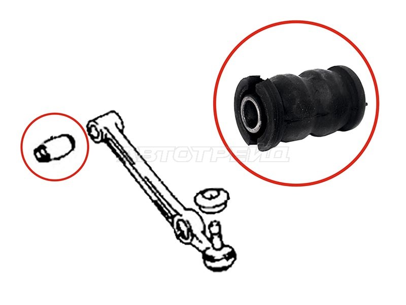 Сайлентблок переднего нижнего рычага TOYOTA DUET /DAIHATSU STORIA /YRV 98- (SAT: ST-48069-97401B)