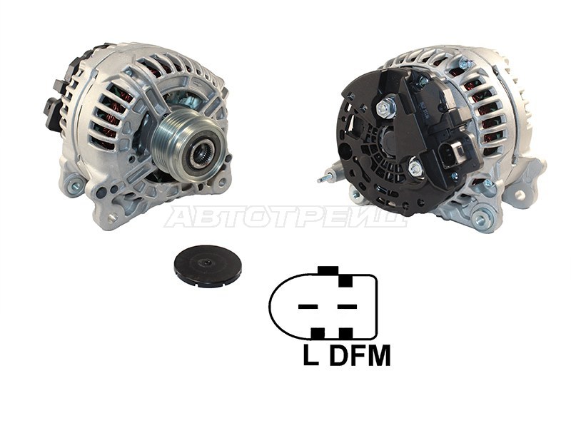 Генератор AUDI A4 /A6 95-05 /SKODA OCTAVIA 01-10 /VW PASSAT /TOUAREG 1.9TD 96-05 12V 120A (SAT: ST-028903031AX)