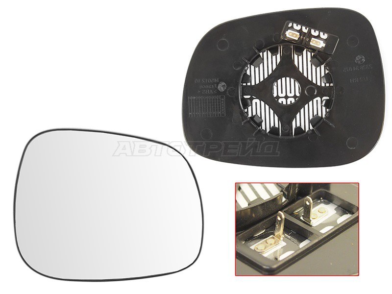 Полотно зеркала BMW X1 09-12  / X3 06-17 (Слева / Обогрев / асферическое) (SAT: ST-BM84-940G-2)