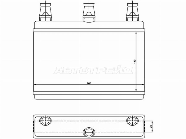 Радиатор отопителя салона  BMW 5 E60 /E61 03-  /6 E63 /E64 04- (SAT: ST-BM60-395-0)