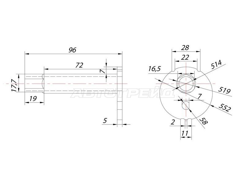 Эксцентрик нижнего рычага TOYOTA 4RUNNER /HILUX /SURF /LAND CRUISER PRADO /TACOMA 95-02 (SAT: ST-48409-35050)
