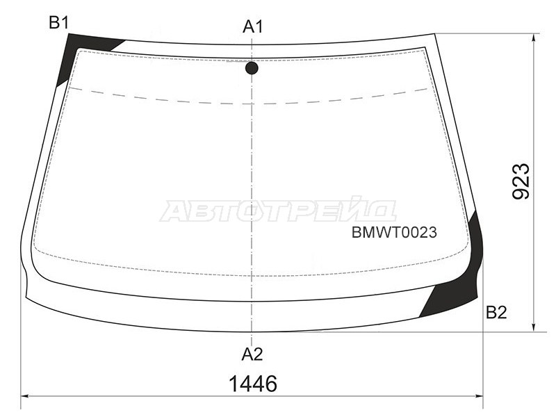 Стекло лобовое BMW 5-Series 95-04 (KMK: BMWT0023)