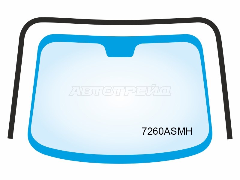 Молдинг лобового стекла (П-образный) Renault Megane 02-09 (ALP: 7260ASMH)