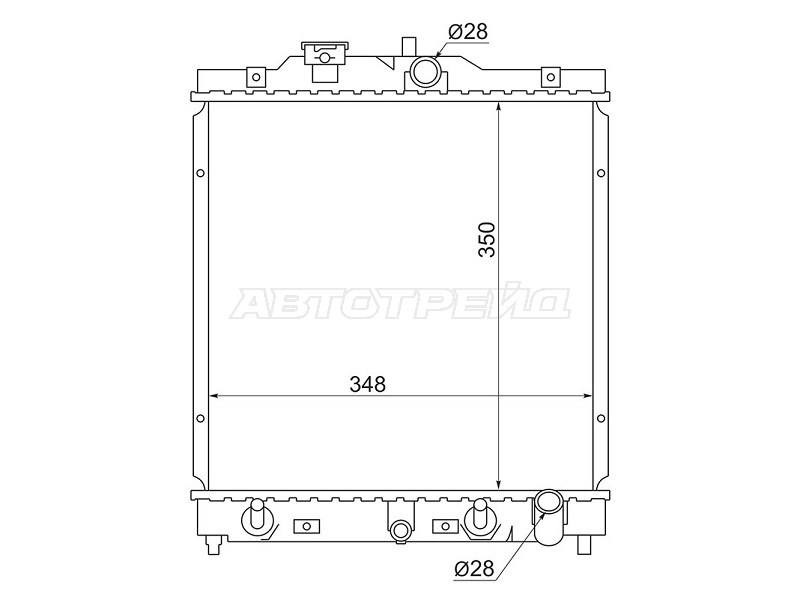 Радиатор Honda Civic 91-00  / HR-V 98-07  / Capa 98-02  / Civic EURO 93-01 (SAT: ST-01-0030)