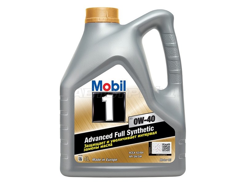 Масло моторное синтетическое MOBIL 1 FS 0W-40 SN /CF, A3 /B4 4L (MOBIL: 153692)