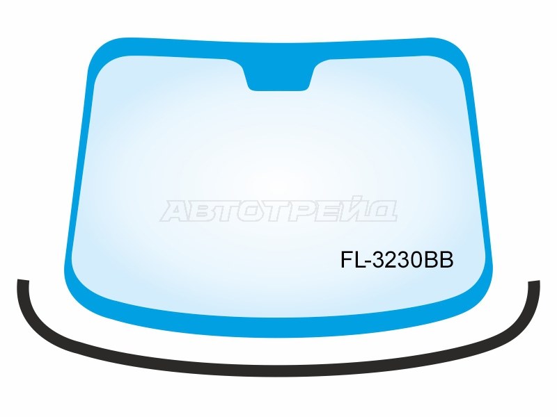 Молдинг лобового стекла (Снизу) BMW X1 09-15 (FLEXLINE: FL-3230BB)