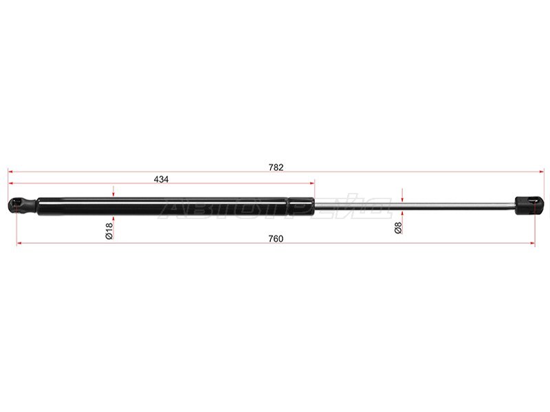 Амортизатор капота Audi A4 08-19  / A5 07-19  / A4 allroad quattro 09-16  / RS4 12-16 (SAT: ST-8T0823359)