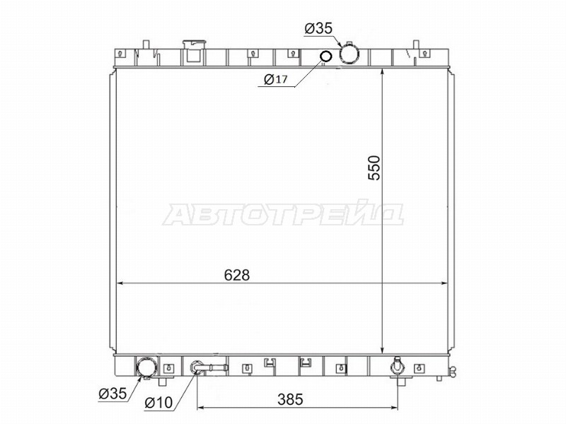 Радиатор Ford Freda 95-99  / Mazda Bongo Friendee 95-05 (SAT: MZ0009)