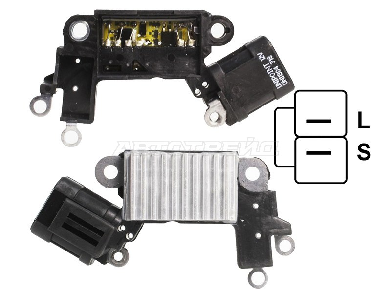 Реле-регулятор напряжения генератора NISSAN MURANO 04-08 /TEANA 03-13 /X-TRAIL 01-14(HITACHI)(из 2-ух частей) (SAT: ST-23124-AU401)