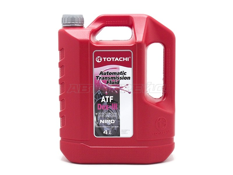 Масло трансмиссионное синтетическое TOTACHI NIRO ATF DEX III 4л Декстрон 3 (TOTACHI: 21204)