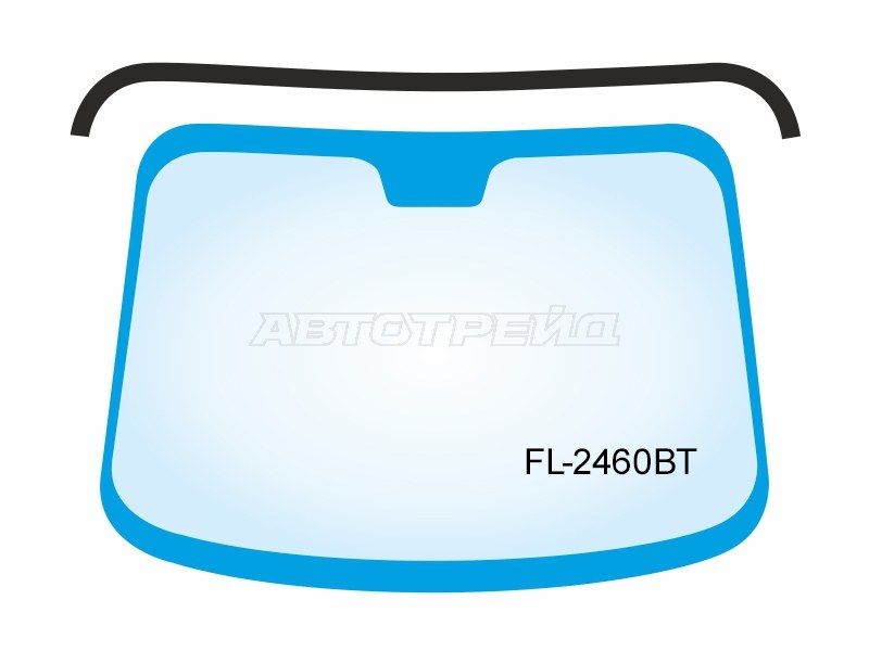 Молдинг лобового стекла (Сверху) BMW X3 03-10 (FLEXLINE: FL-2460BT)