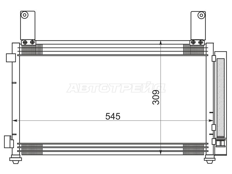 Радиатор кондиционера Chevrolet Matiz 05-10  / Spark 05-10  / Daewoo Matiz 07-11  / Ravon R2 16- (SAT: ST-DW11-394-0)