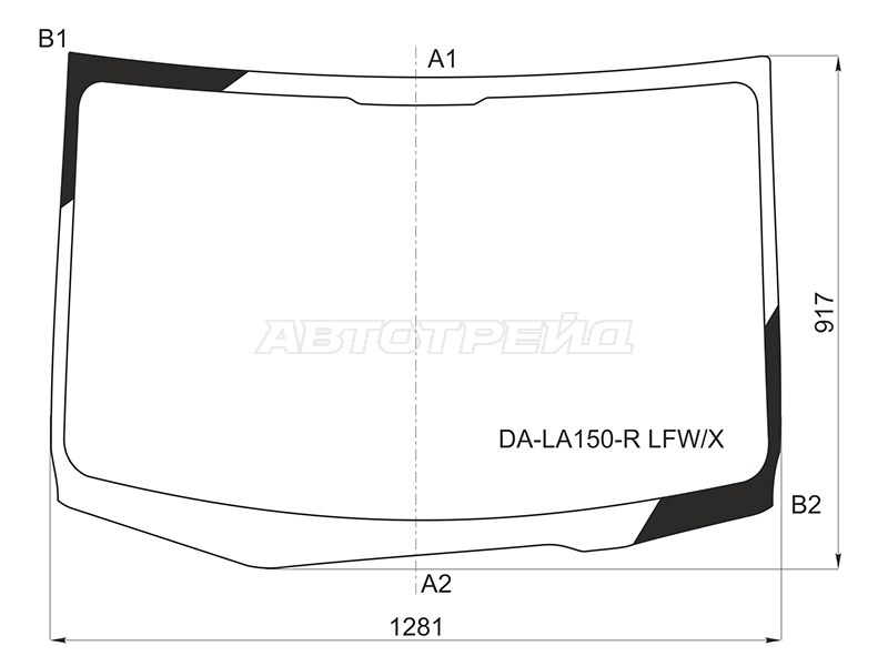 Стекло лобовое DAIHATSU MOVE 14- (XYG: DA-LA150-R LFW/X)