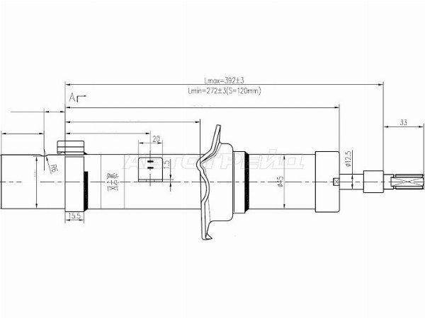 Стойка FR TOYOTA ALTEZZA /CHASER /CRESTA /MARK2 /BLIT /PROGRESS /VEROSSA 92-07 4WD LH (SAT: ST-48520-29425)