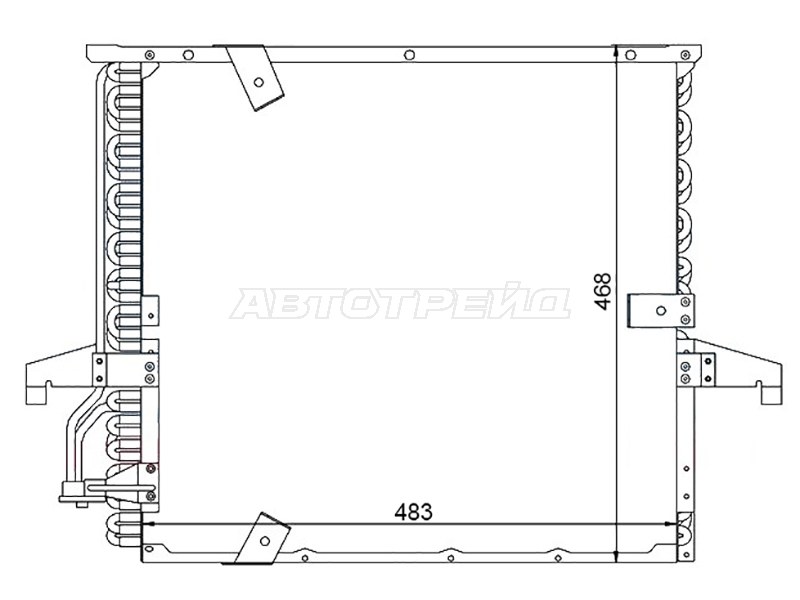 Радиатор кондиционера BMW 3-Series 90-00 (SAT: ST-BM36-394-0)