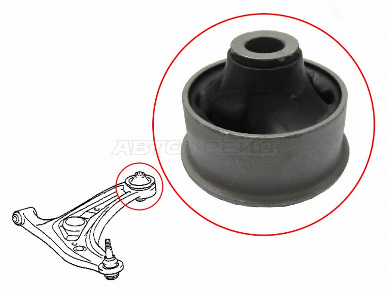 Сайлентблок задний переднего рычага TOYOTA FUN CARGO /PLATZ /RAUM /VITZ /WILL CYPHA /VI /YARIS /ECHO 00- (SAT: ST-48655-52010)