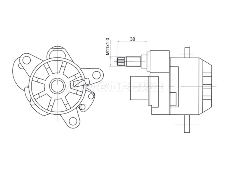 Натяжитель приводного ремня MERCEDES C /E /S /SPRINTER /SSANG YONG ACTYON /REXTON (SAT: ST-1112000670)