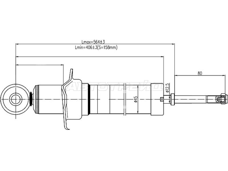 Стойка задняя TOYOTA ALTEZZA /MARK2 /BLIT /CROWN /MAJESTA /PROGRESS /VEROSSA 00- LH=RH (SAT: ST-48530-29875)
