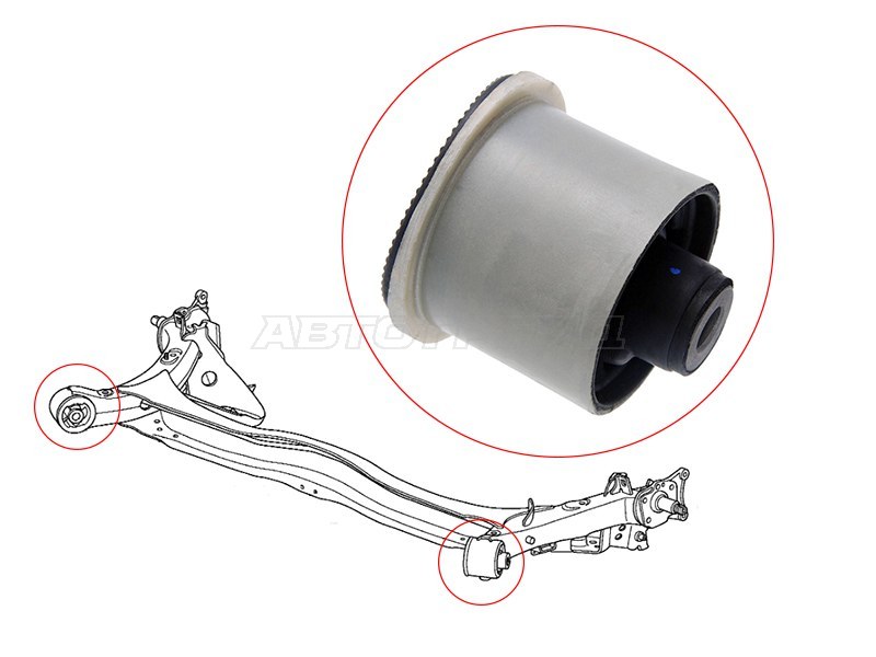Сайлентблок задней балки (пластиковая обойма) HONDA CIVIC FK /FN 06-12 /FIT /JAZZ 09-13 /INSIGHT 09-14 /FREED /VEZEL /STEPWGN 05- (SAT: ST-42100-SMG-E06B)